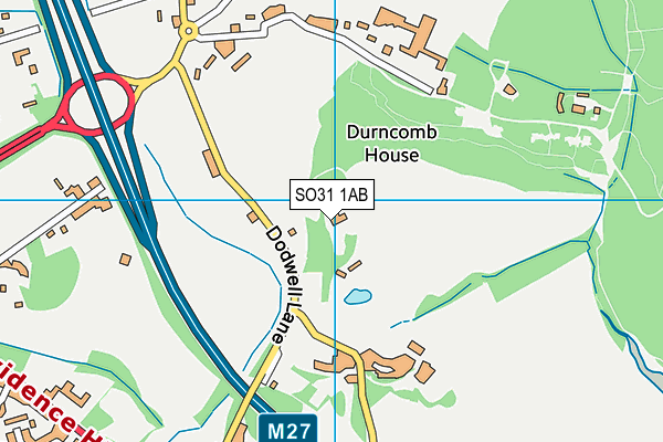 SO31 1AB map - OS VectorMap District (Ordnance Survey)