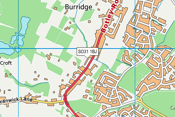 Map of BURRIDGE DENTAL PRACTICE LTD at district scale