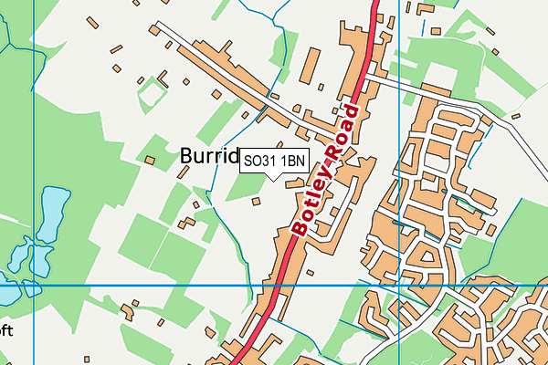 SO31 1BN map - OS VectorMap District (Ordnance Survey)