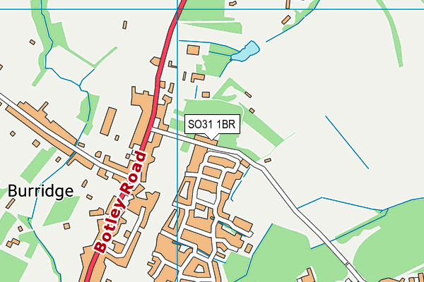 SO31 1BR map - OS VectorMap District (Ordnance Survey)