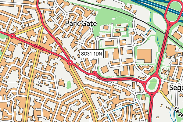 SO31 1DN map - OS VectorMap District (Ordnance Survey)