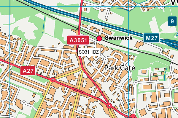 SO31 1DZ map - OS VectorMap District (Ordnance Survey)