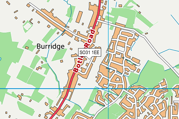 SO31 1EE map - OS VectorMap District (Ordnance Survey)