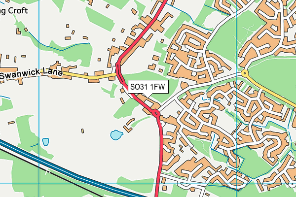 SO31 1FW map - OS VectorMap District (Ordnance Survey)