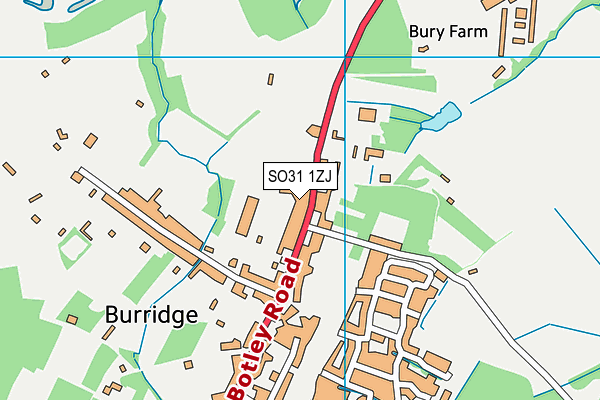 SO31 1ZJ map - OS VectorMap District (Ordnance Survey)