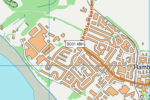 SO31 4BH map - OS VectorMap District (Ordnance Survey)