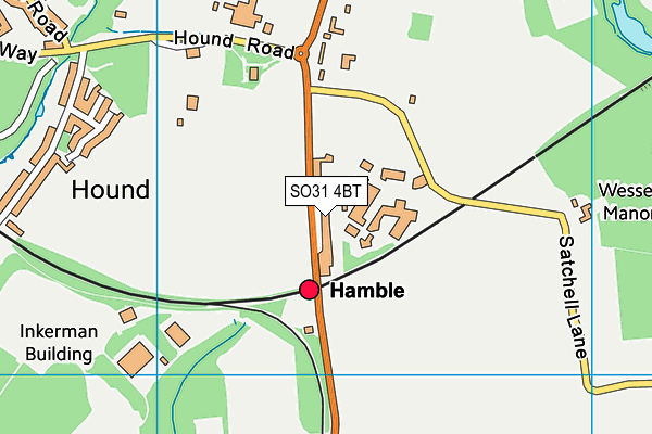 Map of HAMBLE HEATING SERVICES LIMITED at district scale