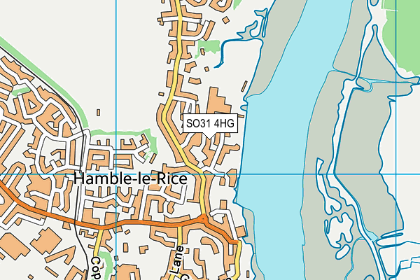 SO31 4HG map - OS VectorMap District (Ordnance Survey)