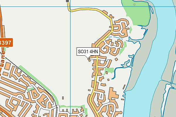 SO31 4HN map - OS VectorMap District (Ordnance Survey)