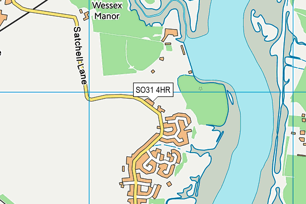 SO31 4HR map - OS VectorMap District (Ordnance Survey)