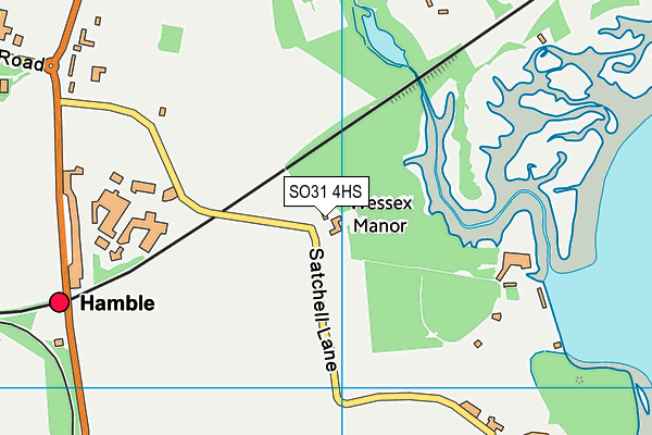 SO31 4HS map - OS VectorMap District (Ordnance Survey)