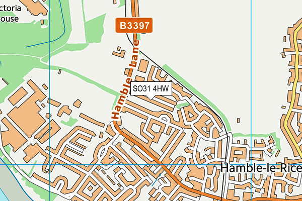SO31 4HW map - OS VectorMap District (Ordnance Survey)