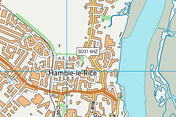 SO31 4HZ map - OS VectorMap District (Ordnance Survey)