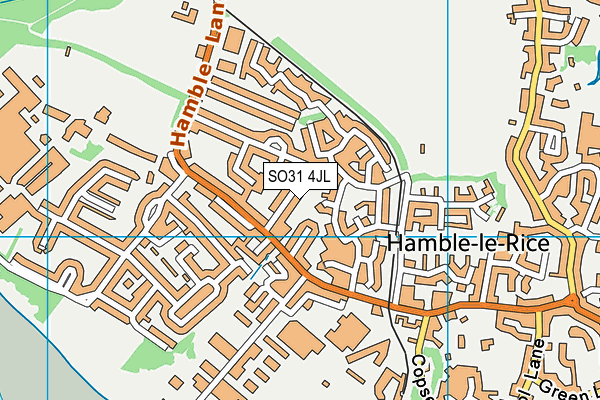 SO31 4JL map - OS VectorMap District (Ordnance Survey)