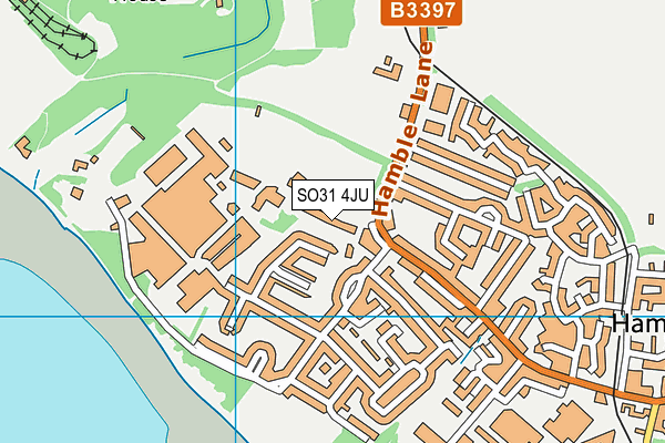 SO31 4JU map - OS VectorMap District (Ordnance Survey)