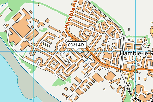 SO31 4JX map - OS VectorMap District (Ordnance Survey)