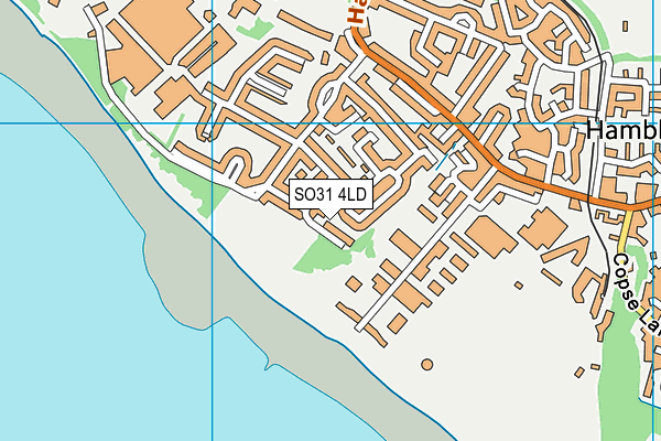 SO31 4LD map - OS VectorMap District (Ordnance Survey)