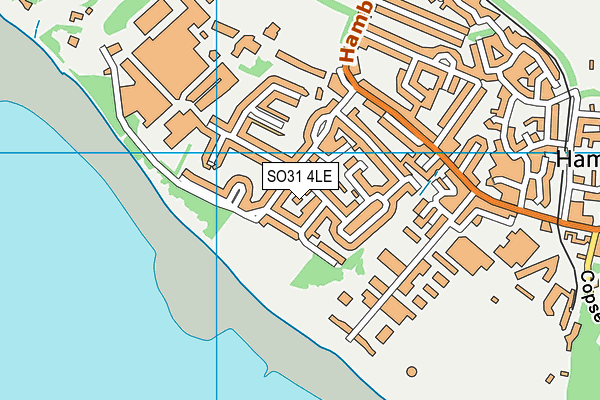 SO31 4LE map - OS VectorMap District (Ordnance Survey)