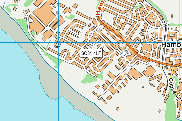 SO31 4LF map - OS VectorMap District (Ordnance Survey)