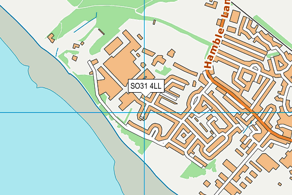 SO31 4LL map - OS VectorMap District (Ordnance Survey)