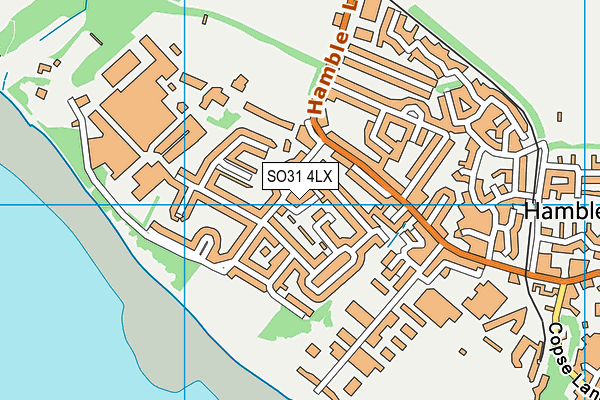 SO31 4LX map - OS VectorMap District (Ordnance Survey)