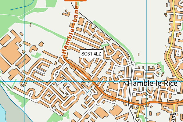 SO31 4LZ map - OS VectorMap District (Ordnance Survey)