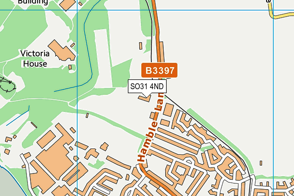 SO31 4ND map - OS VectorMap District (Ordnance Survey)