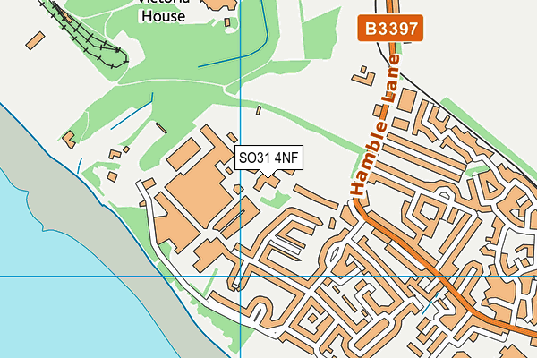 SO31 4NF map - OS VectorMap District (Ordnance Survey)