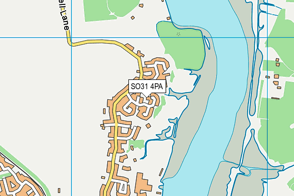 SO31 4PA map - OS VectorMap District (Ordnance Survey)