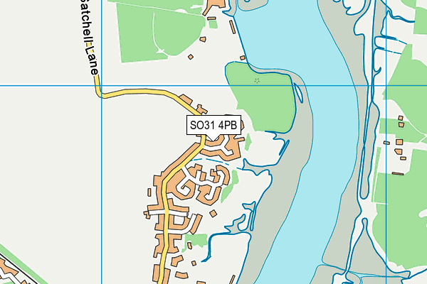 SO31 4PB map - OS VectorMap District (Ordnance Survey)