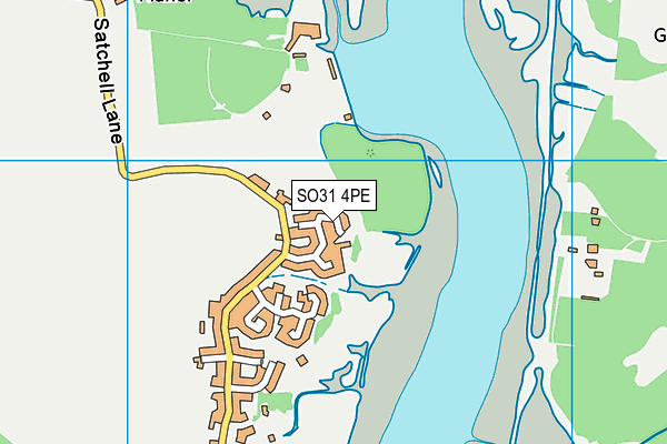 SO31 4PE map - OS VectorMap District (Ordnance Survey)
