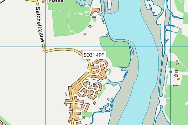 SO31 4PF map - OS VectorMap District (Ordnance Survey)