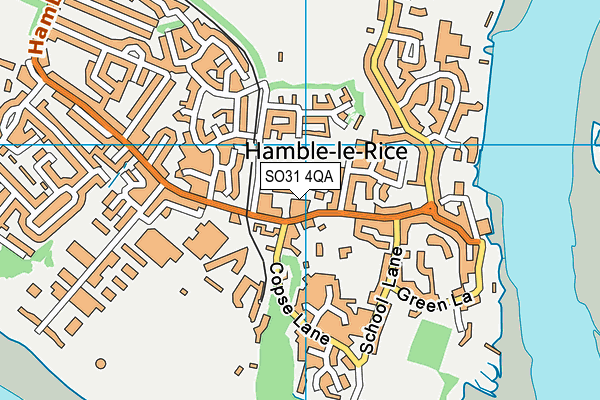 SO31 4QA map - OS VectorMap District (Ordnance Survey)