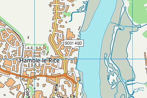 SO31 4QD map - OS VectorMap District (Ordnance Survey)