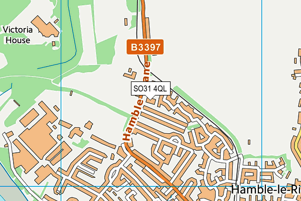 SO31 4QL map - OS VectorMap District (Ordnance Survey)