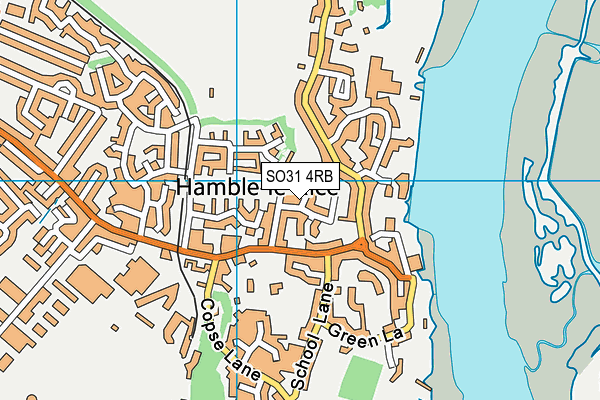 SO31 4RB map - OS VectorMap District (Ordnance Survey)