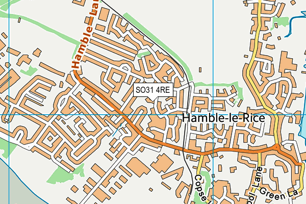 SO31 4RE map - OS VectorMap District (Ordnance Survey)