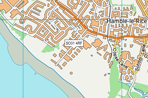 SO31 4RF map - OS VectorMap District (Ordnance Survey)