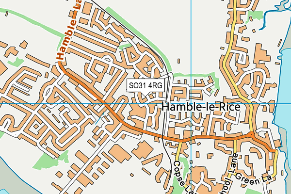 SO31 4RG map - OS VectorMap District (Ordnance Survey)