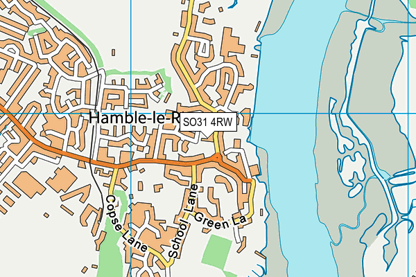 SO31 4RW map - OS VectorMap District (Ordnance Survey)