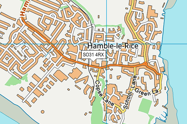 SO31 4RX map - OS VectorMap District (Ordnance Survey)