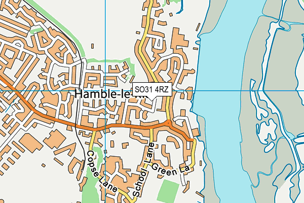 SO31 4RZ map - OS VectorMap District (Ordnance Survey)