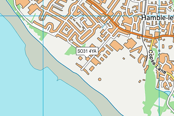 SO31 4YA map - OS VectorMap District (Ordnance Survey)