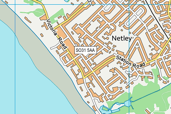 SO31 5AA map - OS VectorMap District (Ordnance Survey)