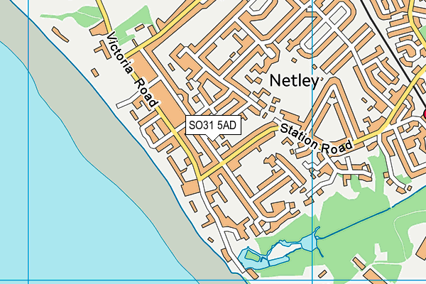 SO31 5AD map - OS VectorMap District (Ordnance Survey)