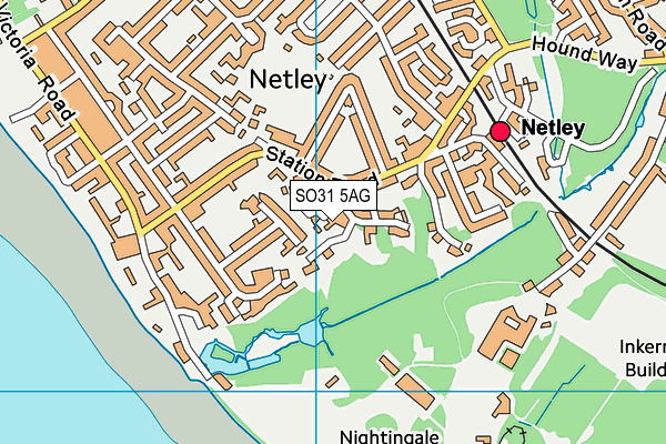 SO31 5AG map - OS VectorMap District (Ordnance Survey)