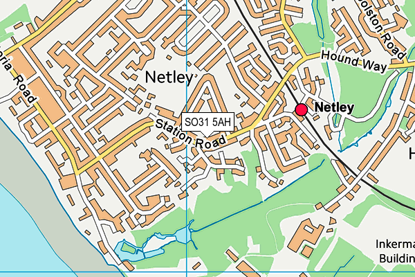 SO31 5AH map - OS VectorMap District (Ordnance Survey)