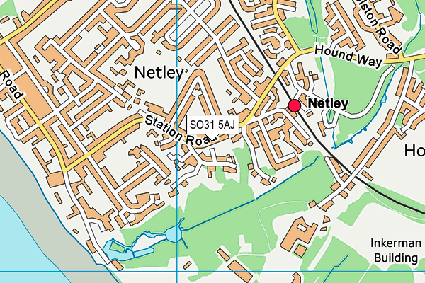 SO31 5AJ map - OS VectorMap District (Ordnance Survey)