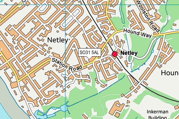 SO31 5AL map - OS VectorMap District (Ordnance Survey)