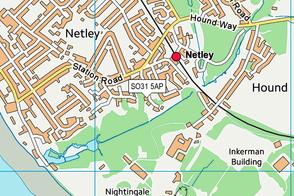 SO31 5AP map - OS VectorMap District (Ordnance Survey)